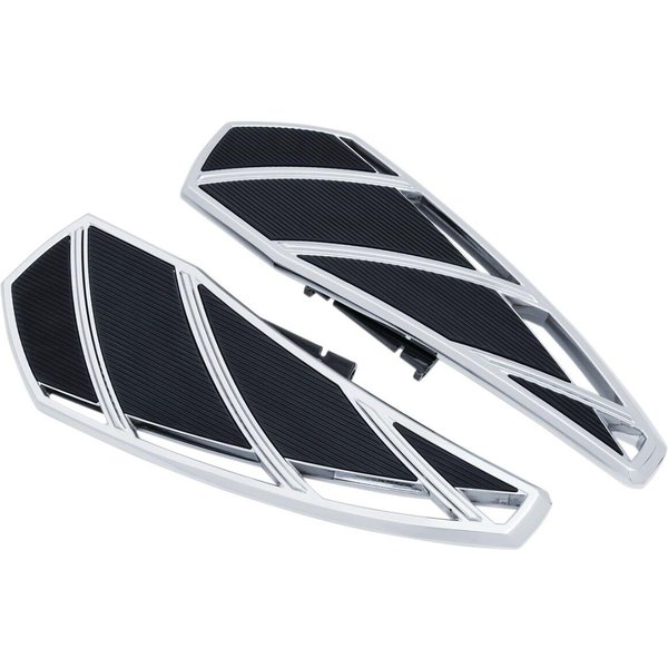 KUR5794 - Kuryakyn Phantom Driver Floorboards For Harley Davidson FLDE 1750 2018 - Black/Chrome