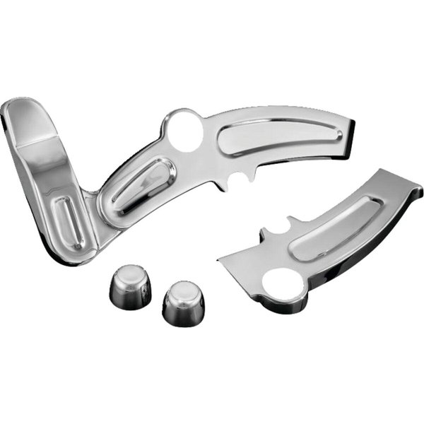 KUR7773 - Kuryakyn Boomerang Frame Covers For Harley Davidson FLSTC1584 2009 - Chrome
