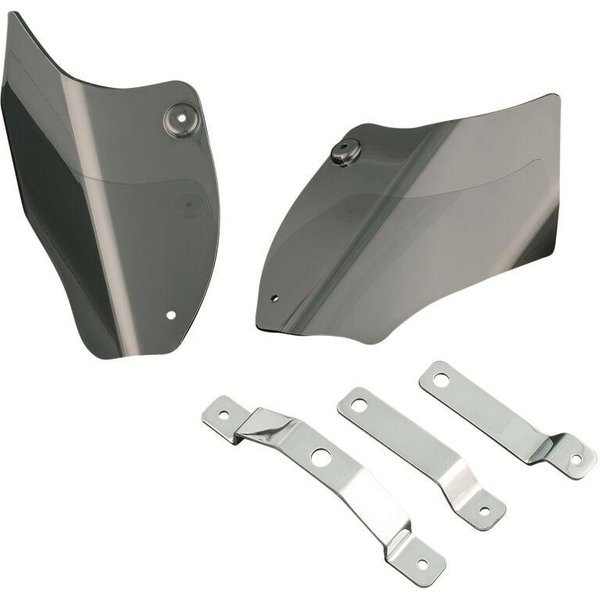 KUR1186 - Kuryakyn Saddle Shields For Harley Davidson FLS 1690 2012 - Reflective/Smoke