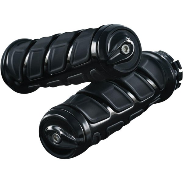KUR6368 - Kuryakyn Kinetic Grips For 1" Bars For Indian Scout 60 2021 - Black
