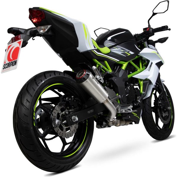 PKA126SEO - Scorpion Red Power Stainless Steel Exhaust - Kawasaki Z125 - 2018 - 2019