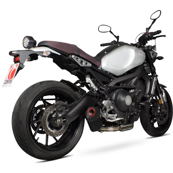RYA107SYSCEO - Scorpion Serket Parallel Carbon Oval Exhaust - Yamaha XSR 900 Full System 2016 - 2018