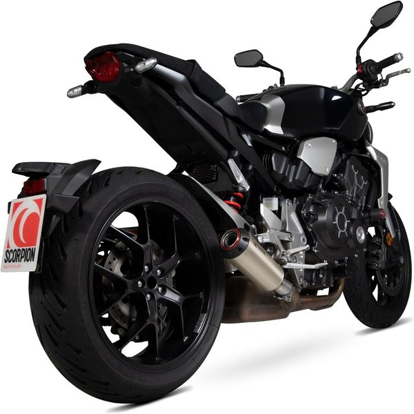 PHA187TEO - Scorpion Red Power Titanium Exhaust - Honda CB1000R 2018 - 2019
