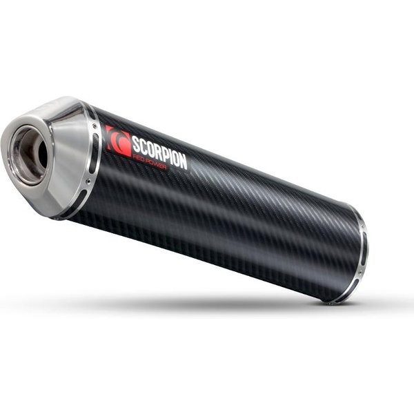 EHA73CEM - Scorpion Factory Carbon Round Exhaust - Honda CBR 600 Fi F4i 2001 - 2008
