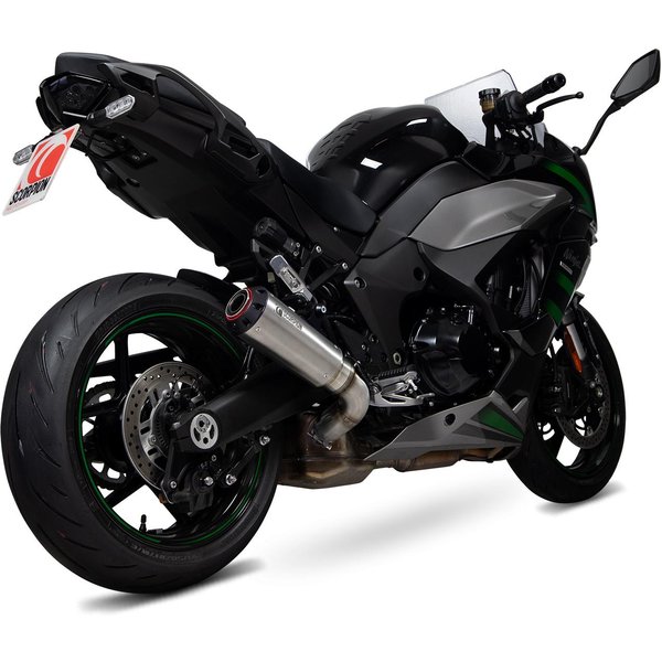 PKA137SEO - Scorpion Red Power Stainless Steel Exhaust - Kawasaki Ninja 1000SX 2019 - 2020
