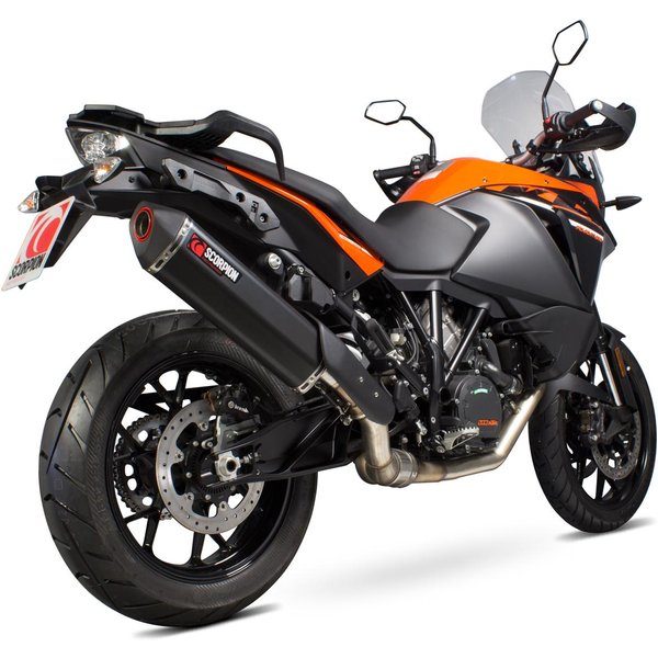 RKT82BCER - Scorpion Serket Parallel Black Ceramic Exhaust - KTM 1190 Adventure 2013 - 2016