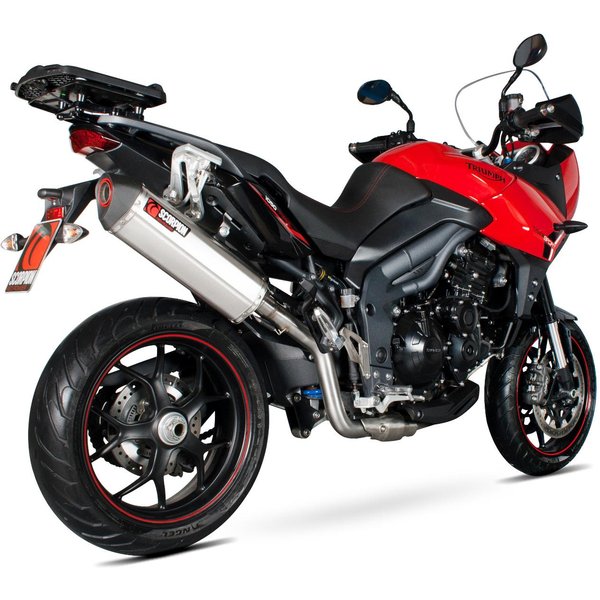 RTR78SEO - Scorpion Serket Stainless Oval Exhaust - Triumph Tiger 1050 2013 - 2017