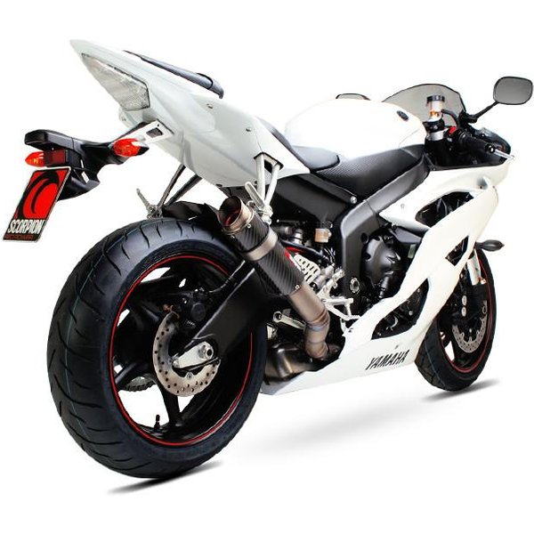 YA1000CEM - Scorpion RP-1 GP Carbon Round Exhaust - Yamaha YZF 600 R6 2006 - 2017