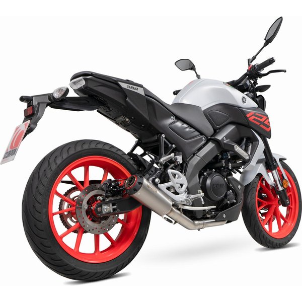 PYA119SYSTEO - Scorpion Red Power Full System Titanium Exhaust - Yamaha MT-125 (Euro 5) 2021 - 2023