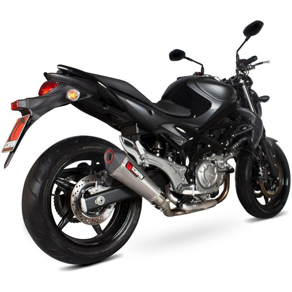 RSI105SYSSEO - Scorpion Serket Taper Stainless Oval Exhaust - Suzuki Gladius 650 Full System 2009 - 2016