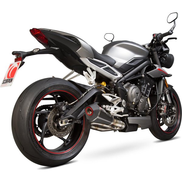 RTR87CEO - Scorpion Serket Taper Carbon Fibre Exhaust - Triumph Street Triple 765 S/R/RS - 2017 - 2019