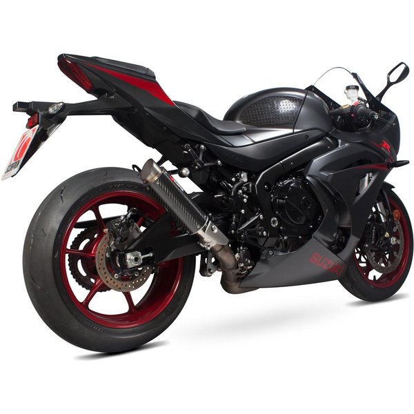 SI1011CEM - Scorpion RP-1 GP Carbon Round Exhaust - Suzuki GSX-R 1000 2017 - 2018