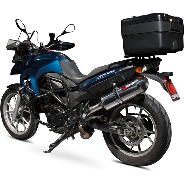 EBM76SEO - Scorpion Factory Stainless Oval Exhaust - BMW F650 GS 2008 - 2012