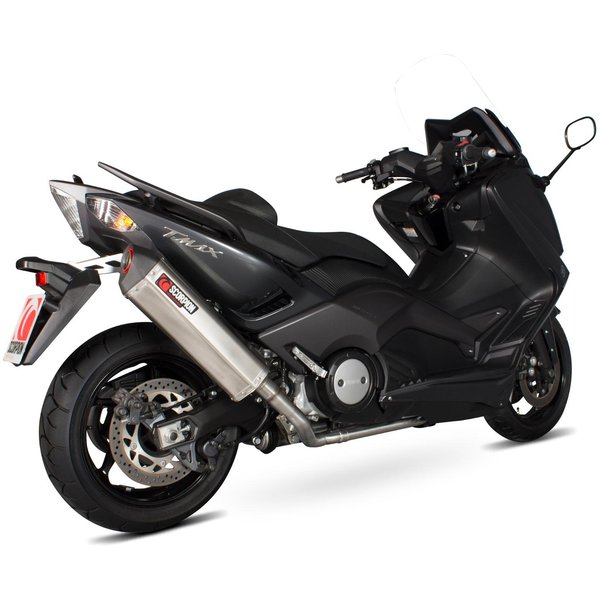 RYA182SEO - Scorpion Serket Parallel Stainless Oval Exhaust - Yamaha TMAX 530 2012 - 2016