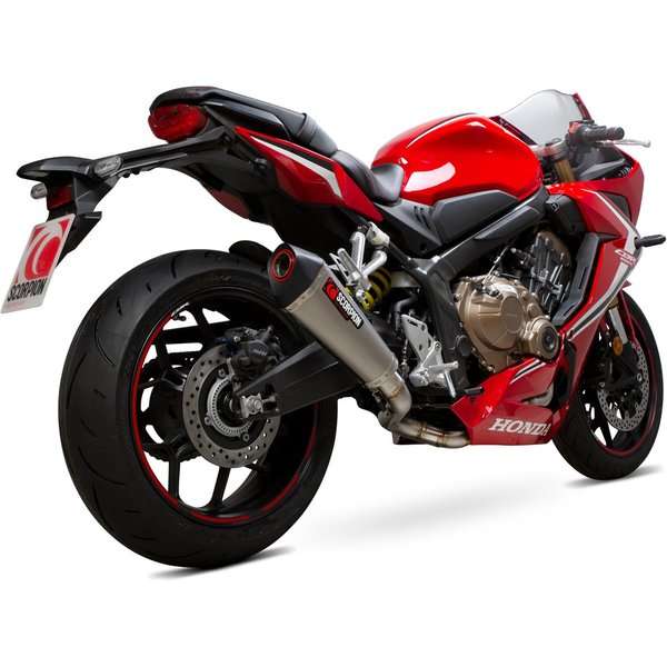 RHA190SYSTEO - Scorpion Serket Taper Satin Titanium Exhaust - Honda CBR650R 2019 - 2020