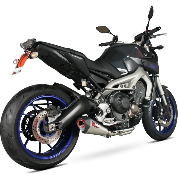 RYA93SYSSEO - Scorpion Serket Taper Stainless Oval Exhaust - Yamaha MT-09 Full System 2013 - 2018