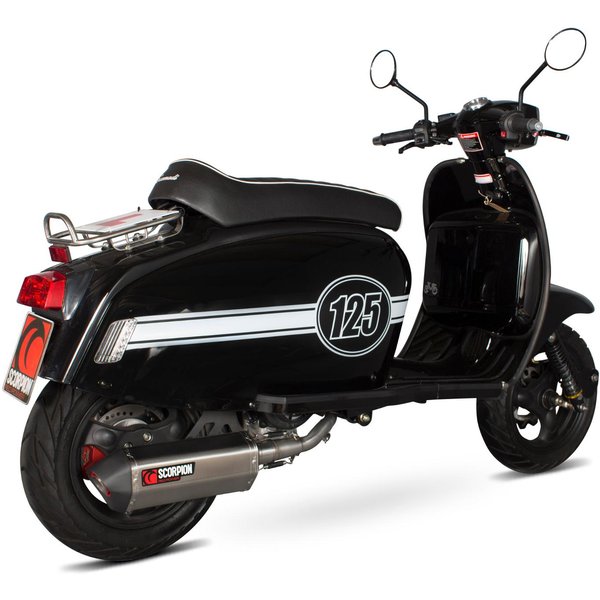 RSM50SEO - Scorpion Serket Parallel Stainless Oval Exhaust - Scomadi TL 125 Full System 2015 - 2017