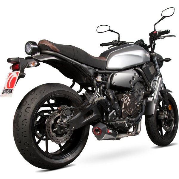 RYA103SYSCEO - Scorpion Serket Taper Carbon Oval Exhaust - Yamaha XSR 700 Full System 2016 - 2018