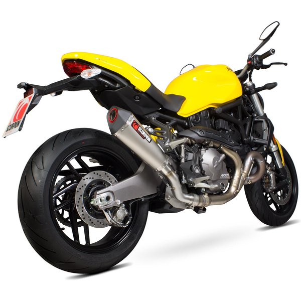 RDI66TEO - Scorpion Serket Taper Satin Titanium Exhaust - Ducati Monster 821 2018 - 2019