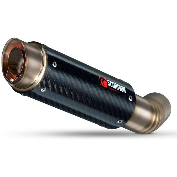 SI1002CEM - Scorpion RP-1 GP Carbon Round Exhaust - Suzuki GSXR 1000 K5-6 2005 - 2006