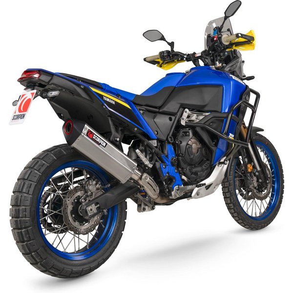RYA125SEO - Scorpion Serket Parallel Slip-On Stainless Steel For Yamaha Tenere 700 World Raid 2022-2025