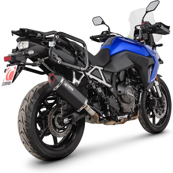 RSI131BCER - Scorpion Serket Parallel Slip-On Black Ceramic For Suzuki V-Strom 800 DE 2023-2025