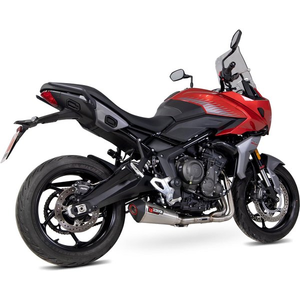 RTR93SYSSEO - Scorpion Serket Taper Full System Stainless Steel For Triumph Tiger Sport 660 2022-2024