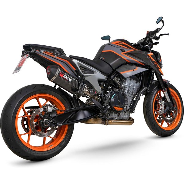 RKT95CEO - Scorpion Serket Parallel Slip-On Carbon Fibre For KTM 790 Duke 2022-2025