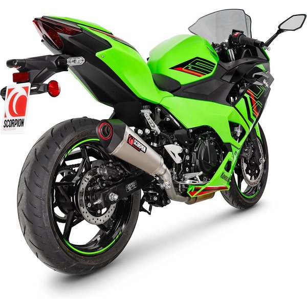 RKA149TEO - Scorpion Serket Taper Slip-On Titanium For Kawasaki Ninja 500 2024-2025