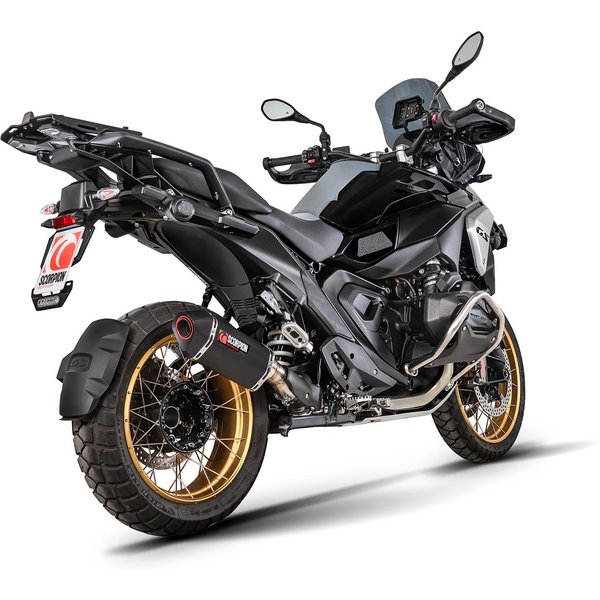 RBM84BCER - Scorpion Serket Parallel Slip-On Black Ceramic For BMW R 1300 GS 2023-2025