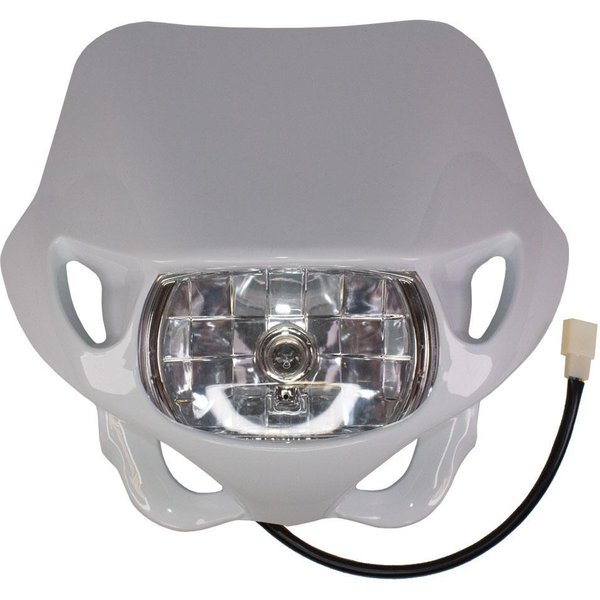 HL MX WH - Apico Universal Enduro Headlight Unit With Hi/Low Beam White