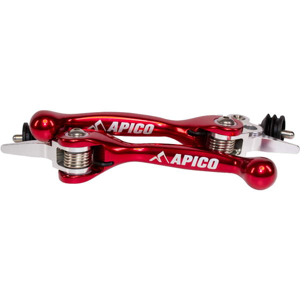 LEFLEXI SET KTM6 RD - Apico Set Of Flexi Levers For KTM SX65 2014-2023, Husqvarna TC65 2014-2023, Gas Gas MC 65/85 2014-2023, KTM Freeride 2014-2020 Red