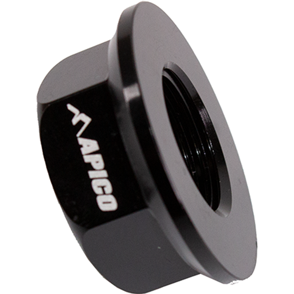 AT AXLENUT 1 BK - Apico Rear Wheel Axle Nut For Montesa 4RT, 315R, 300 RR, 301RR, 4-Ride 1997-2022 Black