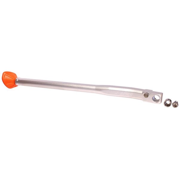 SIDESTAND KTM 98 OR - Apico Sidestand For KTM EXC 125-380 1998-2007, EXC 400-525 1999-2007, EXC-F 250 2006-2007 Silver/Orange