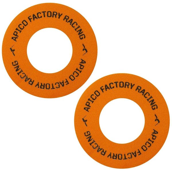 BBAPI ORANGE - Apico Blister Buster Grips Donuts Pack Of 2 Orange/Black