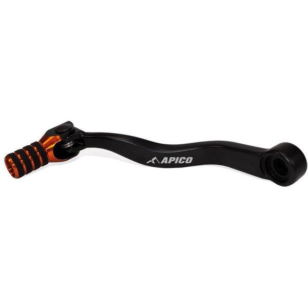 GPF652 ELITE BKOR - Apico Elite Gear pedal For KTM SX 125/250/300 2023-2025, Husqvarna TC/TX 125/250/300 2023-2025 Black/Orange