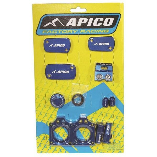 ABP KAWASAKI 2 - Apico Factory Bling Pack For Kawasaki KXF250 2021-2023, KXF450 2019-2023, KX 250/450XC 2021-2023 Blue
