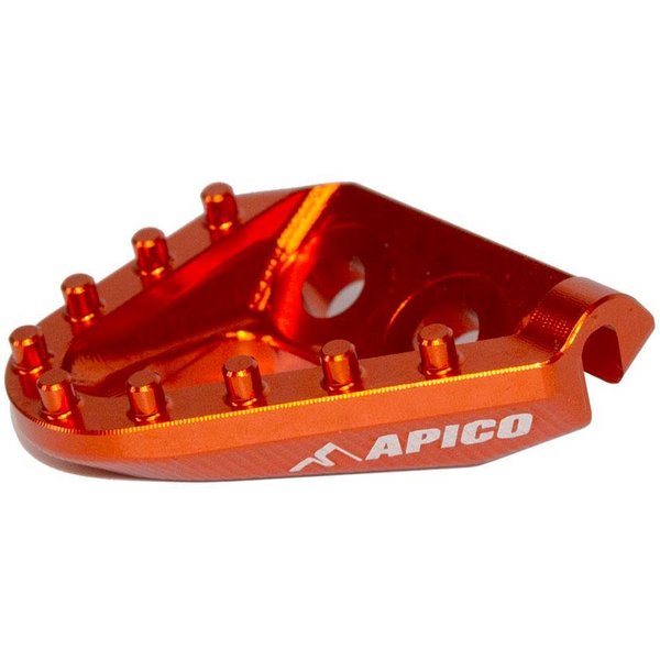 BPF TIP OEM 16 ORA - Apico OEM Brake Pedal Tip For KTM/Husqvarna SX/SXF/TC/FC 2016-2022, EXC/EXC-F/TE/FE 2017-2023, Gas Gas MC/EC/EX 2021-2023 Orange