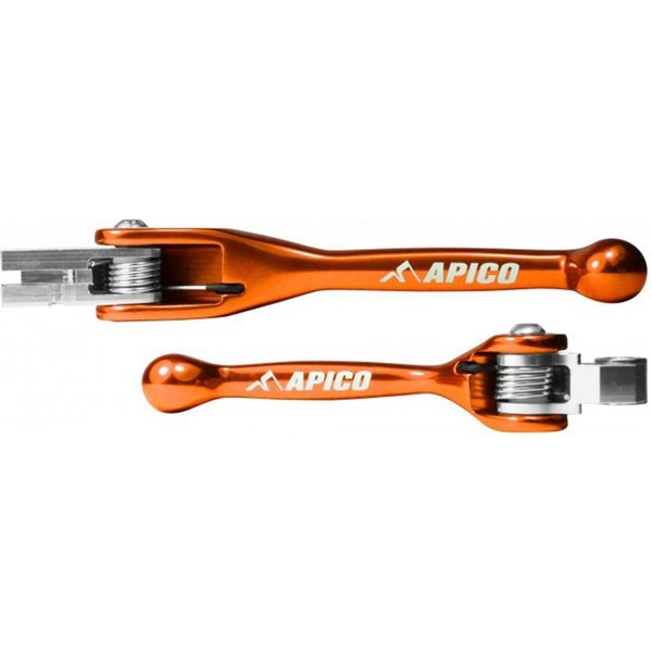 LEFLEXI SET KTM1 ORA - Apico Set Of Flexi Levers For KTM SX65 2004-2011, SX85 2003-2012 Orange