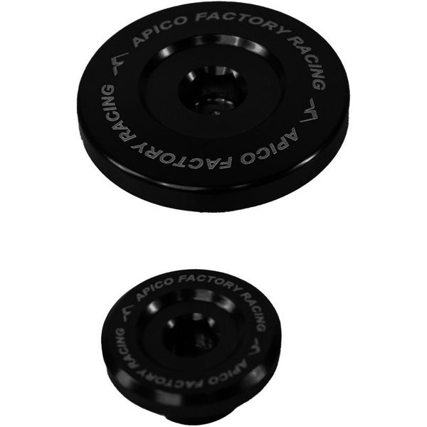EP-015 BK - Apico Engine Plug For Yamaha YZF450 2023-2025, WRF450 2024-2025 Black