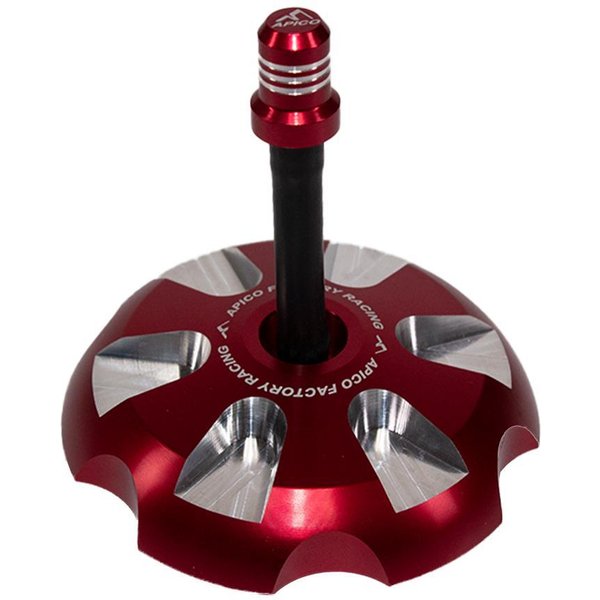 FUELCAP KTM 2 RD - Apico Alloy Fuel Cap For KTM SX/SXF 85-450 2013-2025, Husqvarna TC/FC 85-450 2014-2025, Gas Gas MC/MC-F85-450 2021-2025 Red