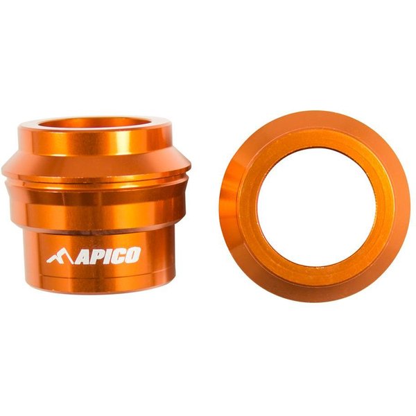 WSF KTM 2 OR - Apico Front Wheel Spacers For KTM SX/SXF 125-450 2015-2025 , EXC/EXC-F 125-500 2016-2025 Orange