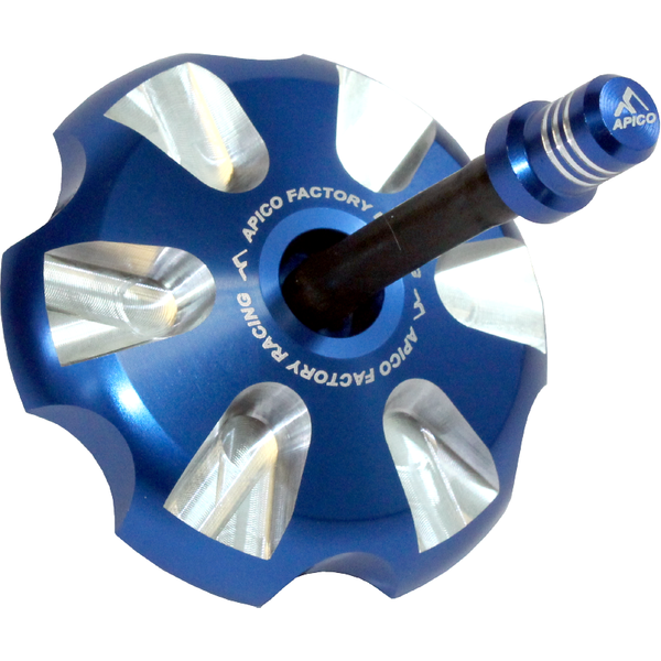 FUELCAP SHER 1 BU - Apico Alloy Fuel Cap For Sherco SE-R 125/250/300 2014-2023, SE-F 250-510 2008-2023 Blue