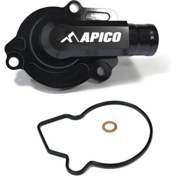 WPC KTM 1 BK - Apico Water Pump Cover For KTM/Husqvarna SX/TC 125/150 2016-2022, EXC/TE/TX 125-150 2017-2023, Gas Gas MC125 2021-2023 Black