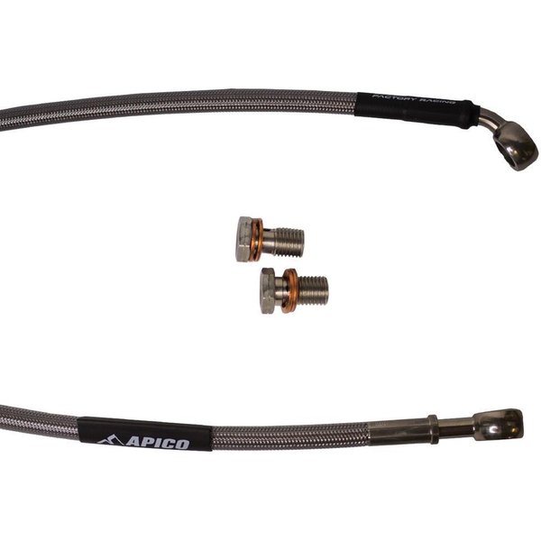 HHR KAW 12 - Apico Rear Brake Hose For Kawasaki KX 125/250 1991, KX500 1991-1993