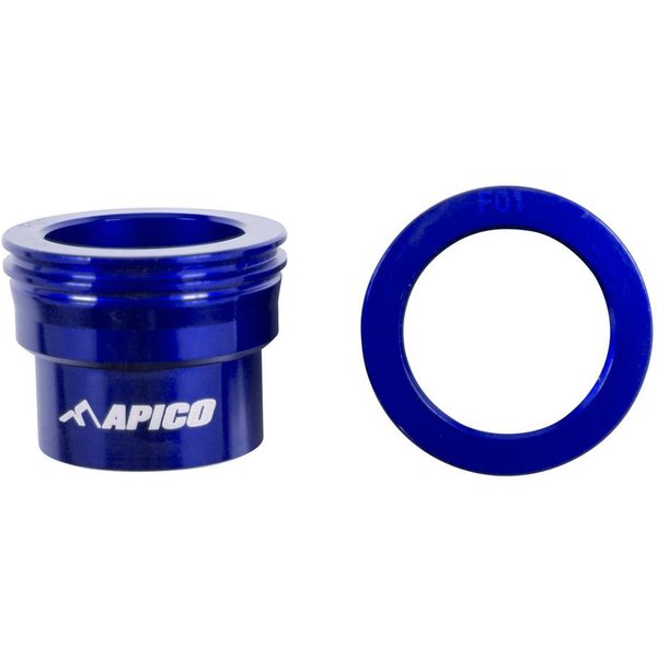 WSF HUSKY 2 - Apico Front Wheel Spacers For Husqvarna TC/FC 125-450 2015-2025, TE/FE 125-501 2016-2025 Blue