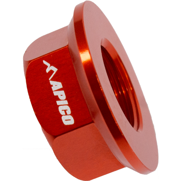 AT AXLENUT 1 OR - Apico Rear Wheel Axle Nut For Montesa 4RT, 315R, 300 RR, 301RR, 4-Ride 1997-2022 Orange