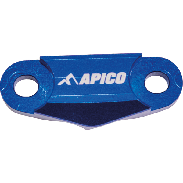 BHC YAM1 BLU - Apico Brake Hose Clamp For Yamaha WRF250 2020-2023, WRF450 2019-2023 Blue
