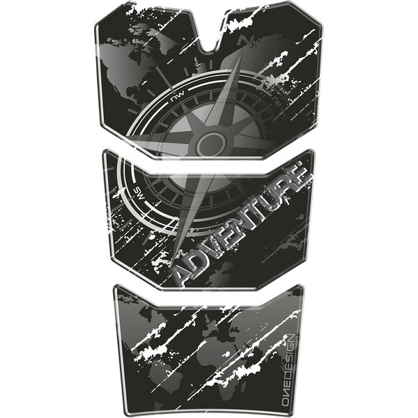 CGGS4P - Onedesign Resin/Soft Touch Tank Pad For BMW R 1200 GS 2006-2019 BMW - Black