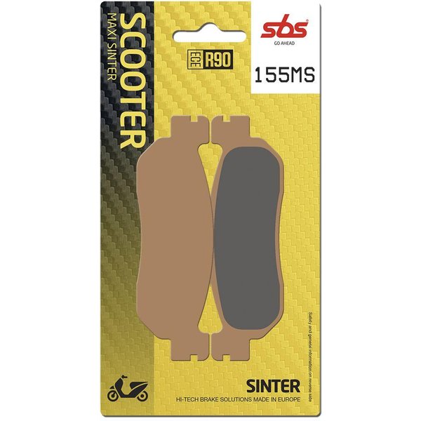 155MS - SBS MS Maxi Sintered Rear Brake Pads For Yamaha VP 250 2007-2009